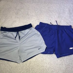 2 Workout Shorts (ones on left are reversible)